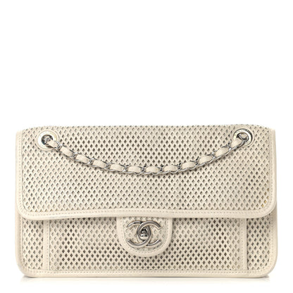 Chanel Perforated Calfskin Up In The Air Flap White 1 of 11