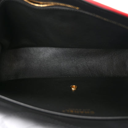 Chanel Mixed Fibers Magma Maxi Flap Yellow Black Red 16 of 32