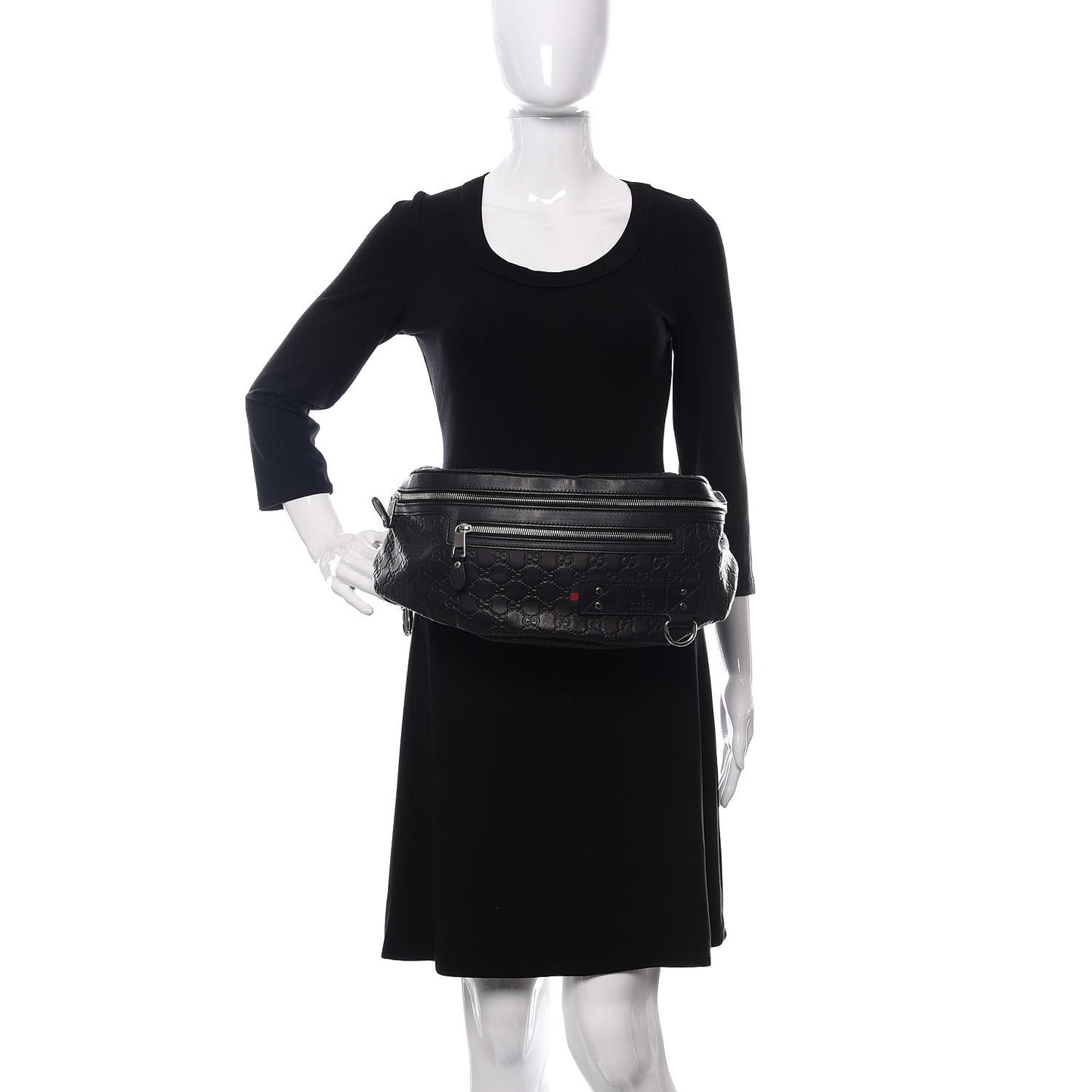 Guccissima Web Belt Bag Black