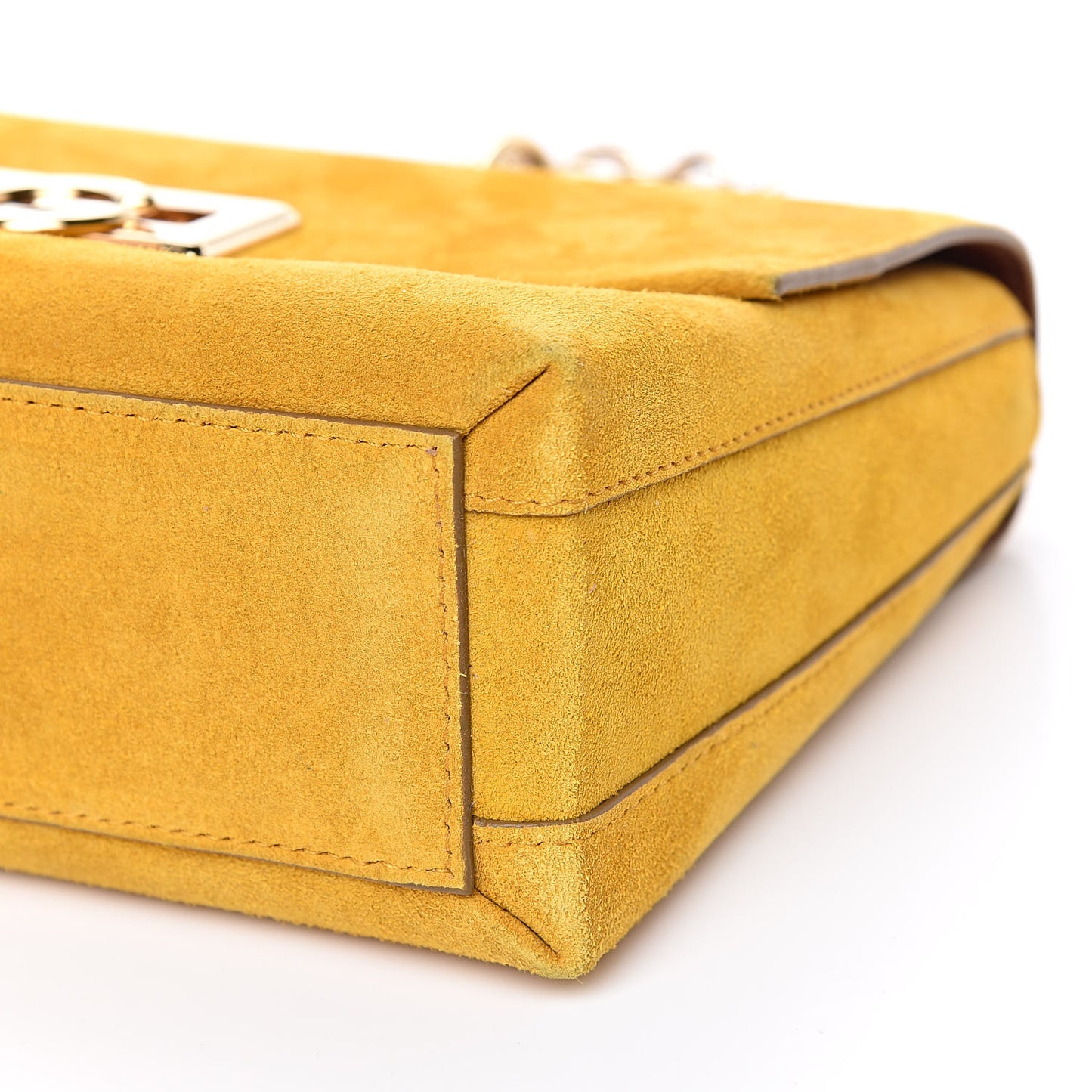 Suede DG Millennials Shoulder Bag Ocra Cuoio