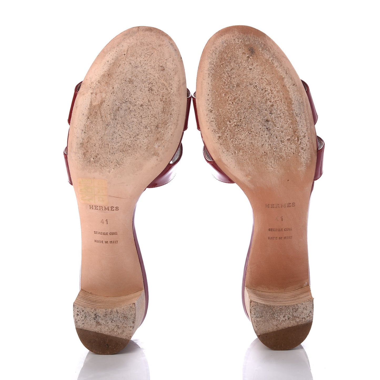 Patent Oasis Sandals 41 Cherry Tomato