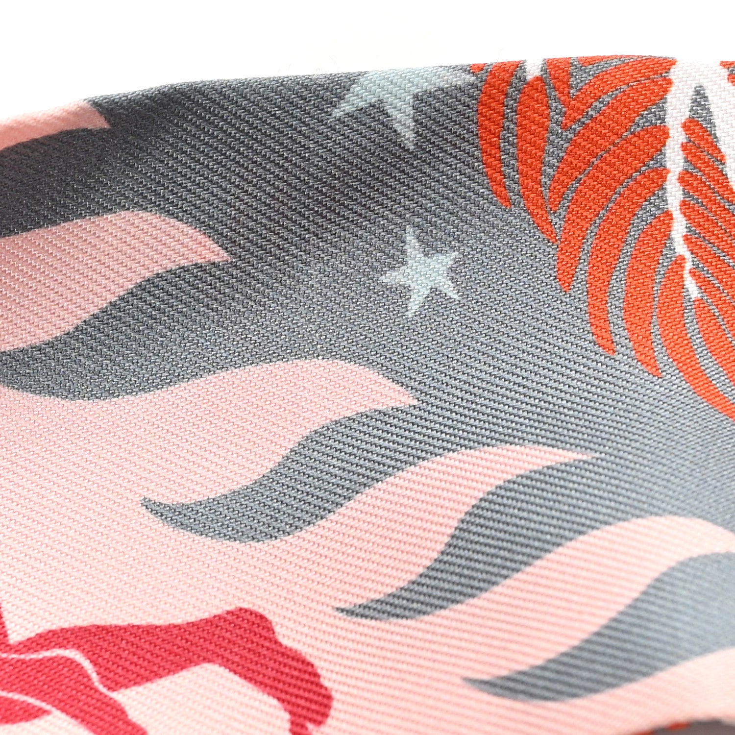 Hermes Silk Le Charme D Orphee Twilly Gris Acier Rose Poudre 4 of 4