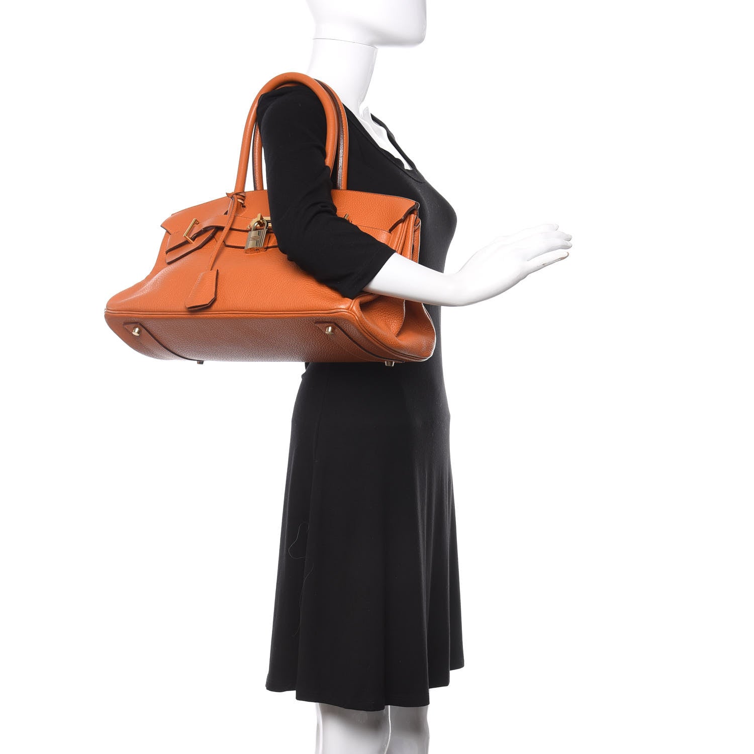 Hermes Taurillon Clemence JPG Birkin 42 Orange 2 of 38