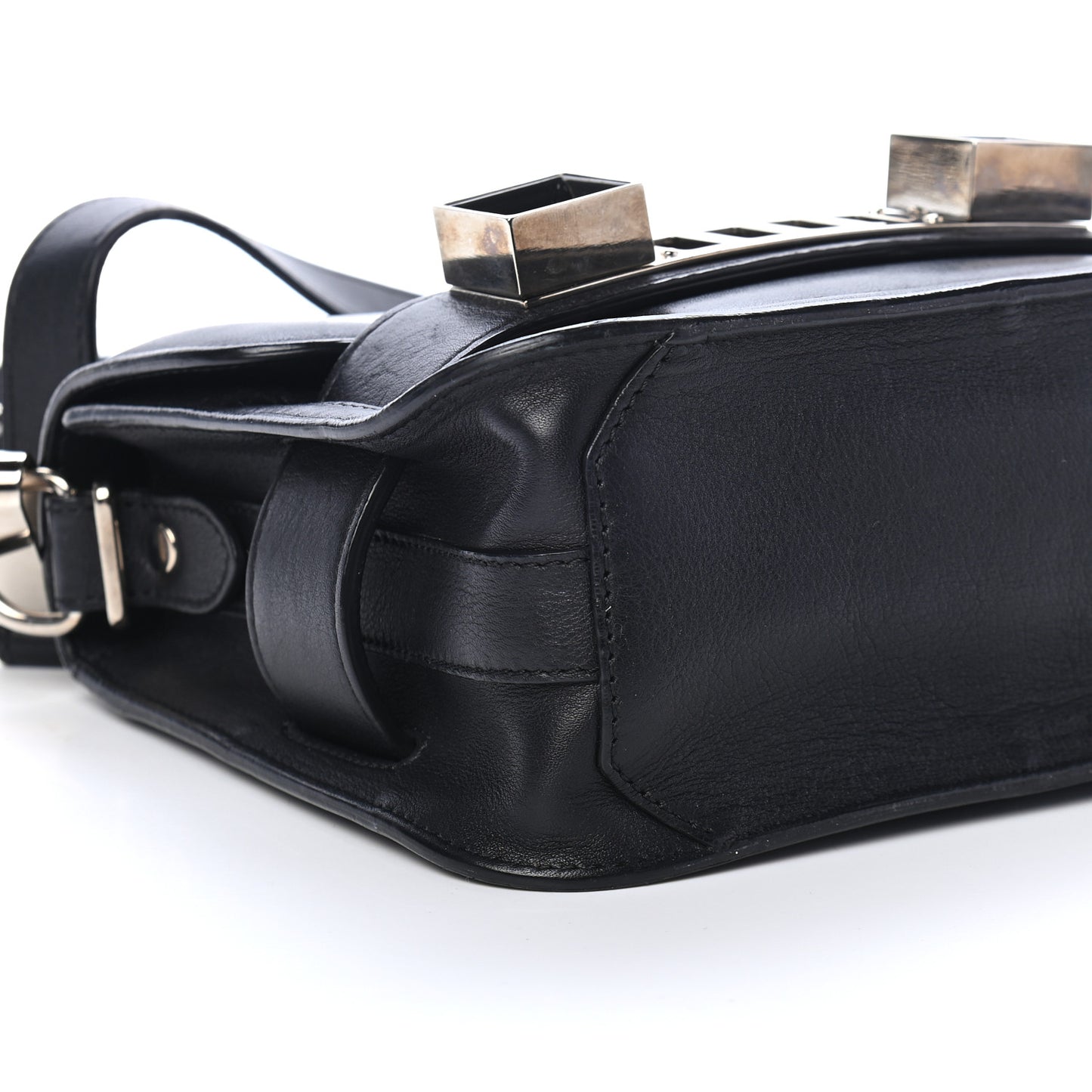 Calfskin PS11 Tiny Shoulder Bag Black