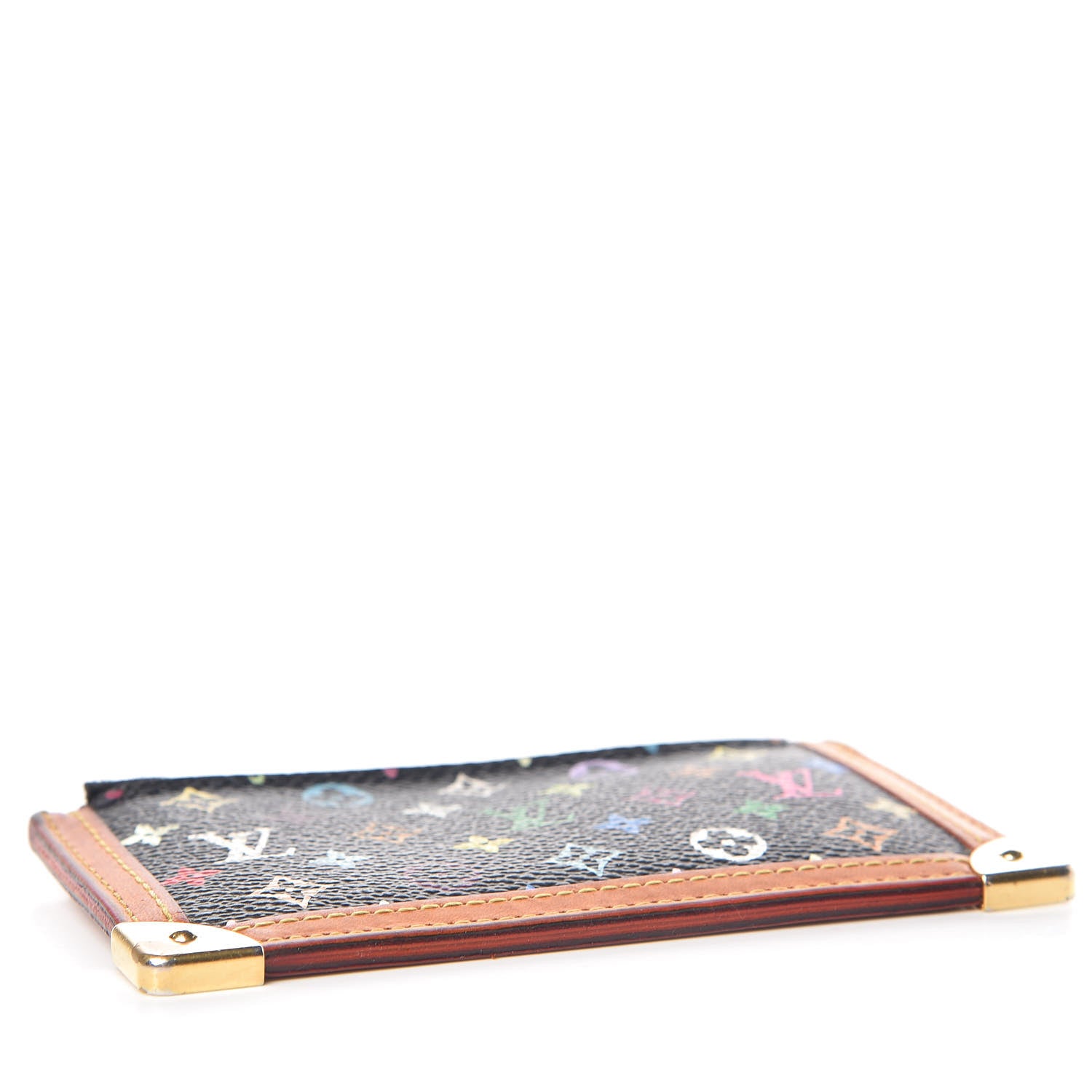 Louis Vuitton Monogram Multicolor Key Pouch Black 5 of 11
