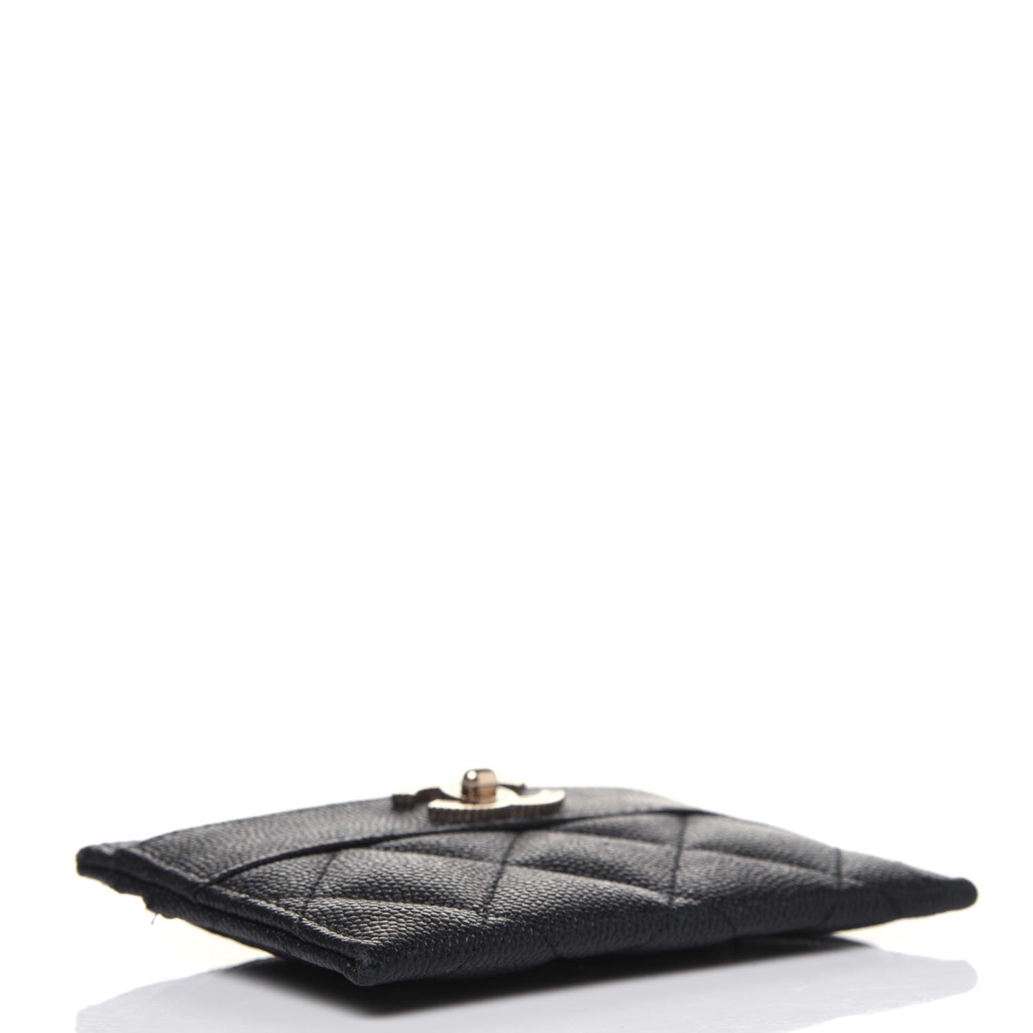Chanel Caviar Quilted Vintage Mademoiselle Card Holder Black 4 of 16