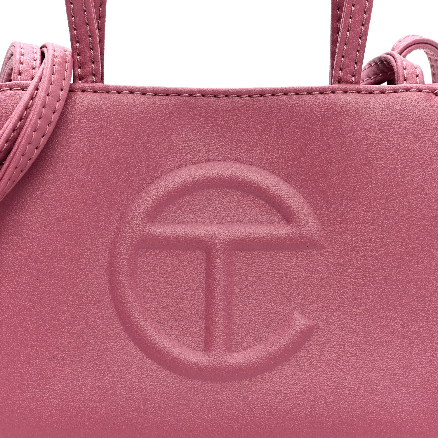 Telfar Vegan Leather Small Shopping Bag Corned Beef 7 of 9