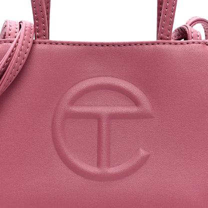 Telfar Vegan Leather Small Shopping Bag Corned Beef 7 of 9
