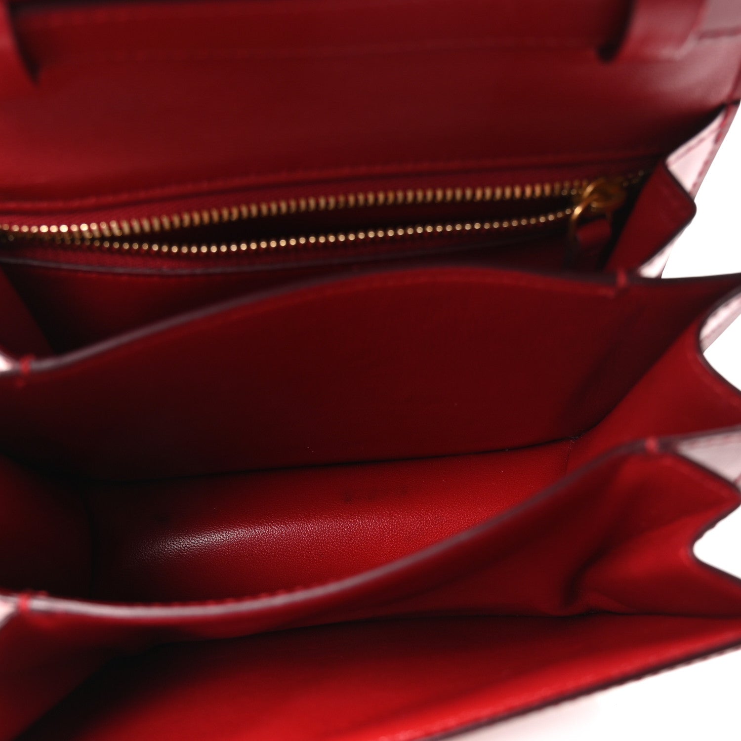 Celine Box Calfskin Small Classic Box Flap Bag Red 5 of 10