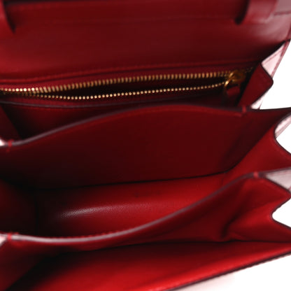 Celine Box Calfskin Small Classic Box Flap Bag Red 5 of 10