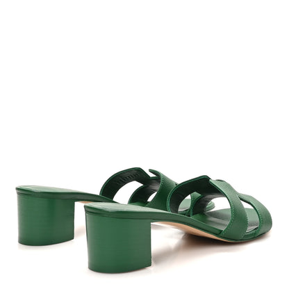 Hermes Epsom Oasis Sandals 38 Vert Cactus 5 of 10