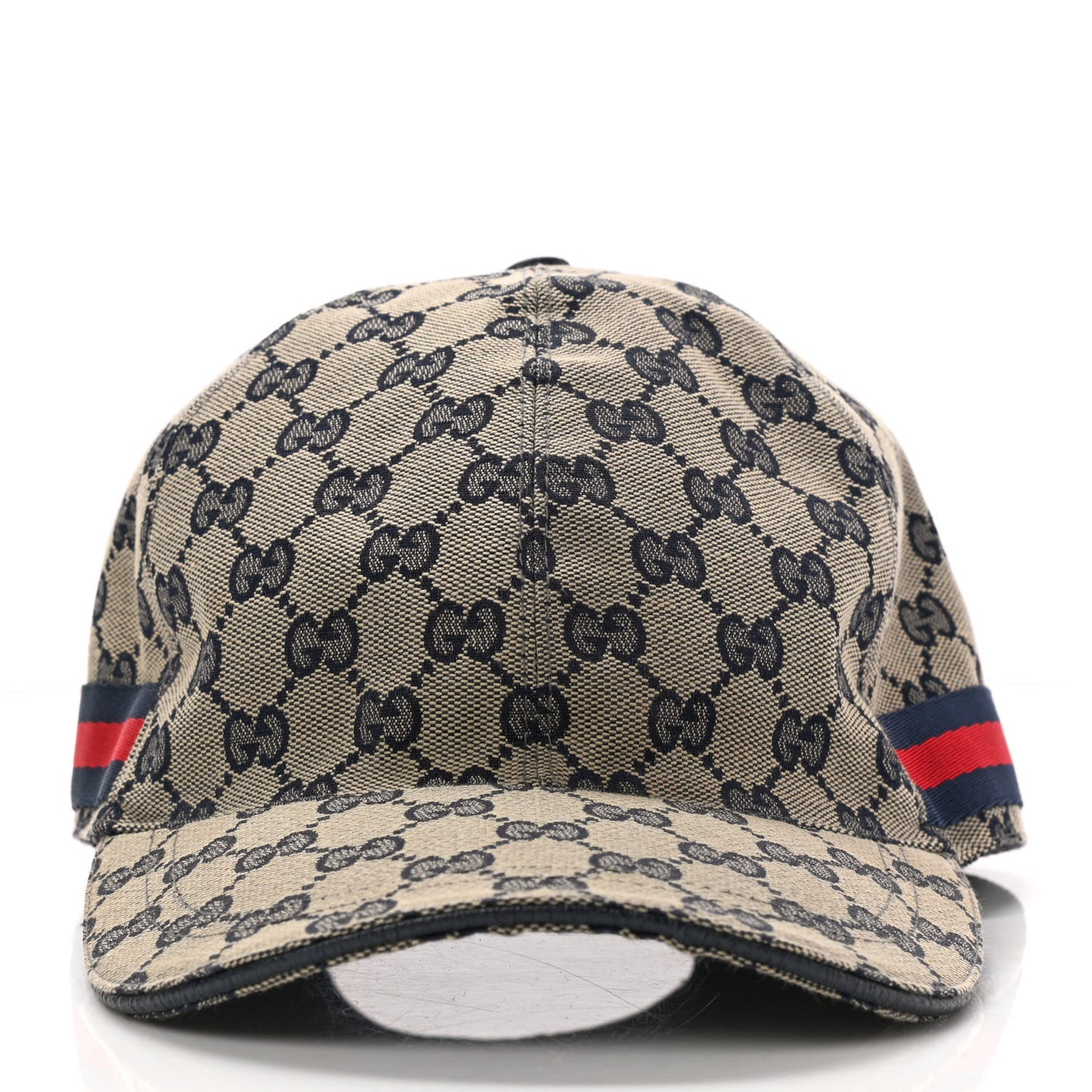 Monogram Web Baseball Hat XL Beige Blue