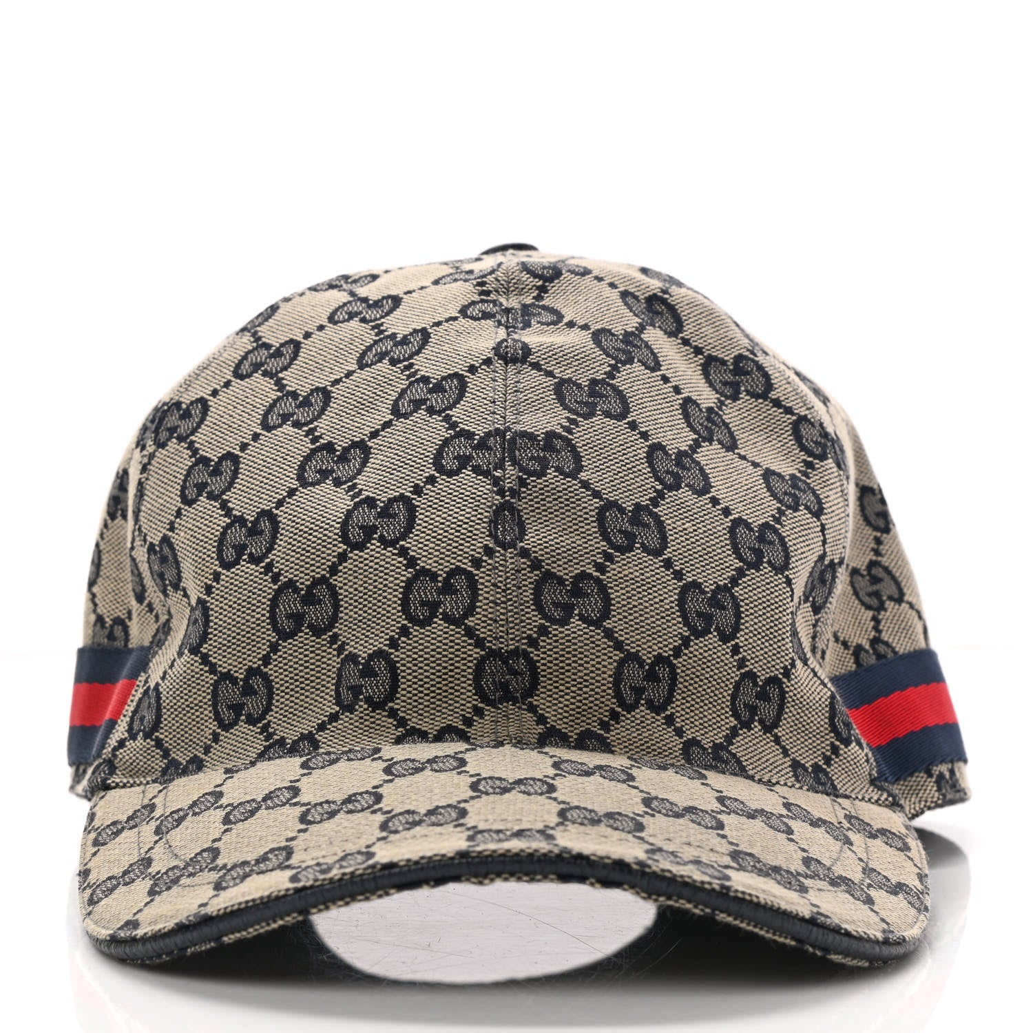 Gucci Monogram Web Baseball Hat XL Beige Blue 3 of 10