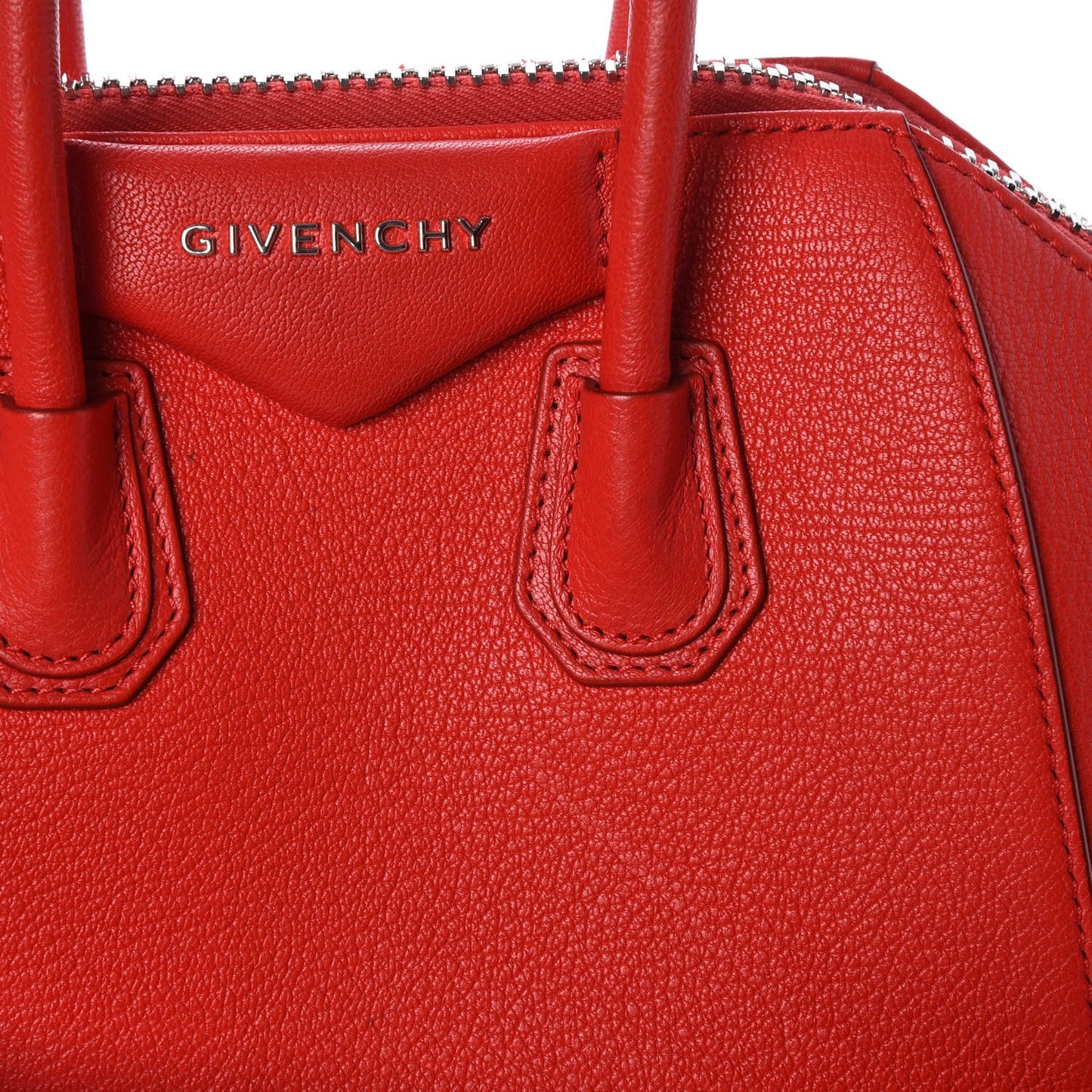 Sugar Goatskin Mini Antigona Medium Red