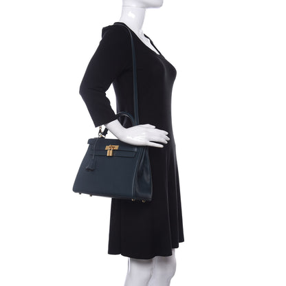 Hermes Taurillon Clemence Kelly Retourne 28 Vert Cypress 2 of 11