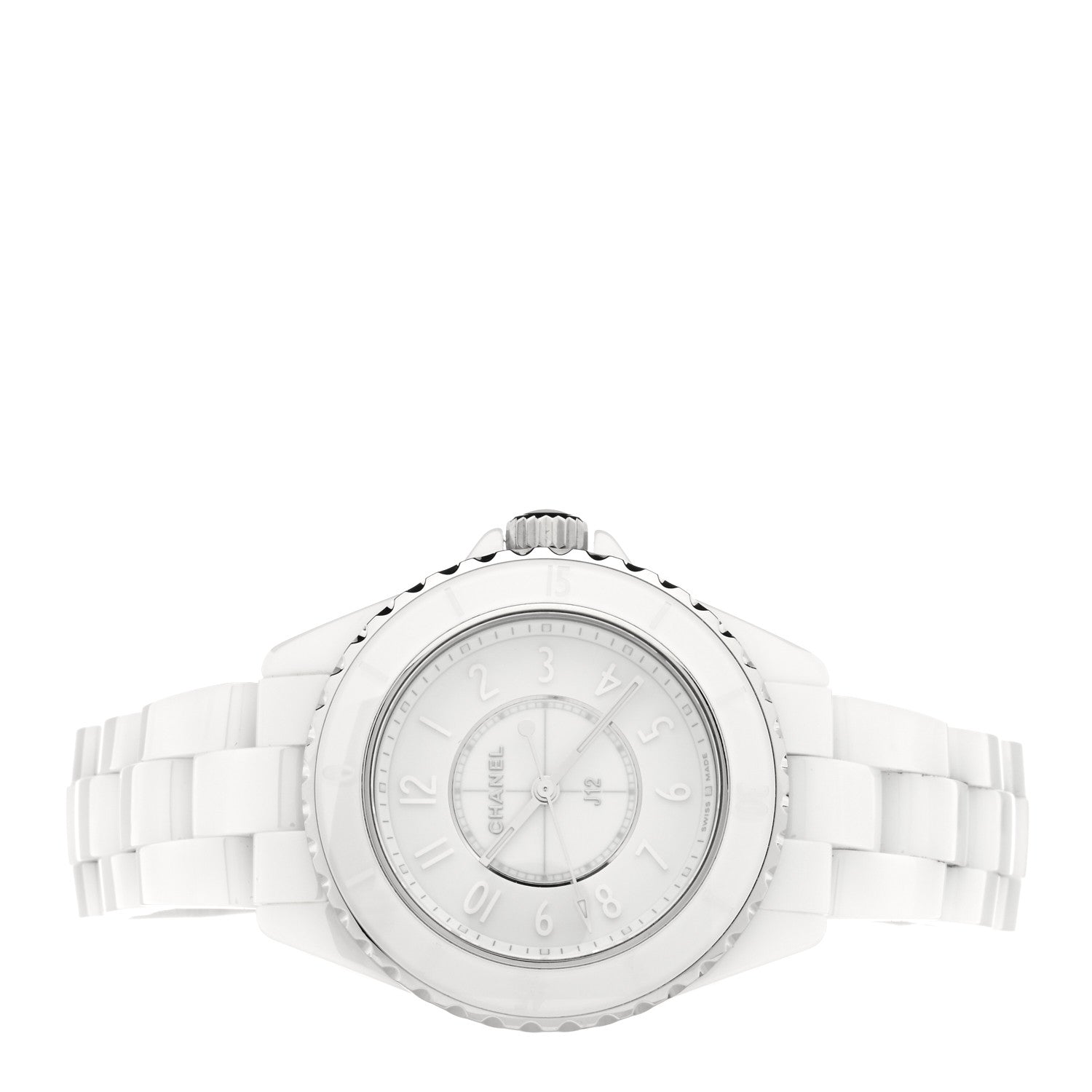 Chanel Stainless Steel Ceramic 33mm J12 Phantom Quartz Watch White 2 of 4