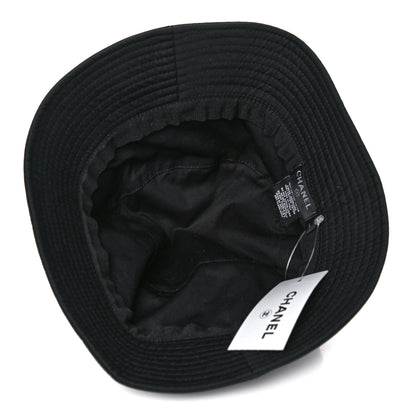 Chanel Cotton CC Bucket Hat S Black 4 of 5