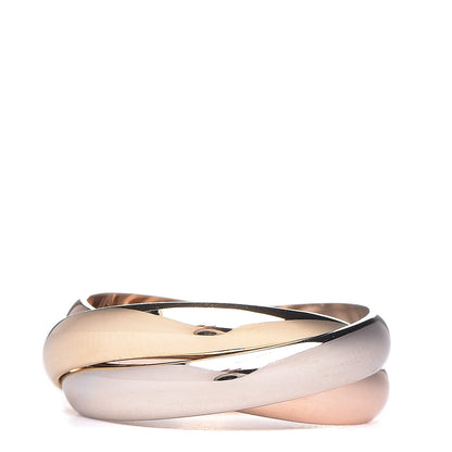 Cartier 18K Pink Yellow White Gold Classic Les Must De Trinity Ring 53 6.25 3 of 7