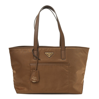 Prada Re-Nylon Saffiano Large Tote Cork Beige 1 of 9