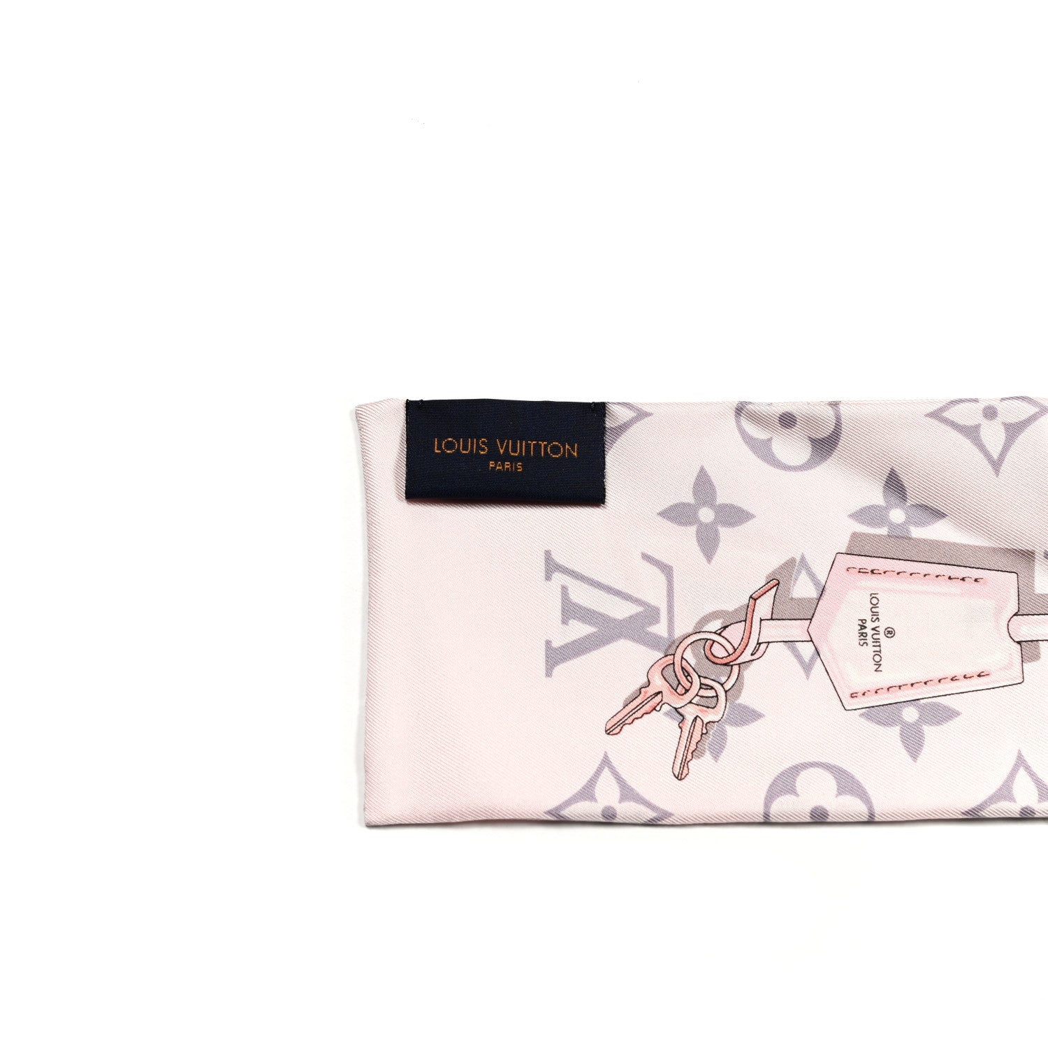 Louis Vuitton Silk Monogram Confidential Bandeau Light Pink 2 of 4