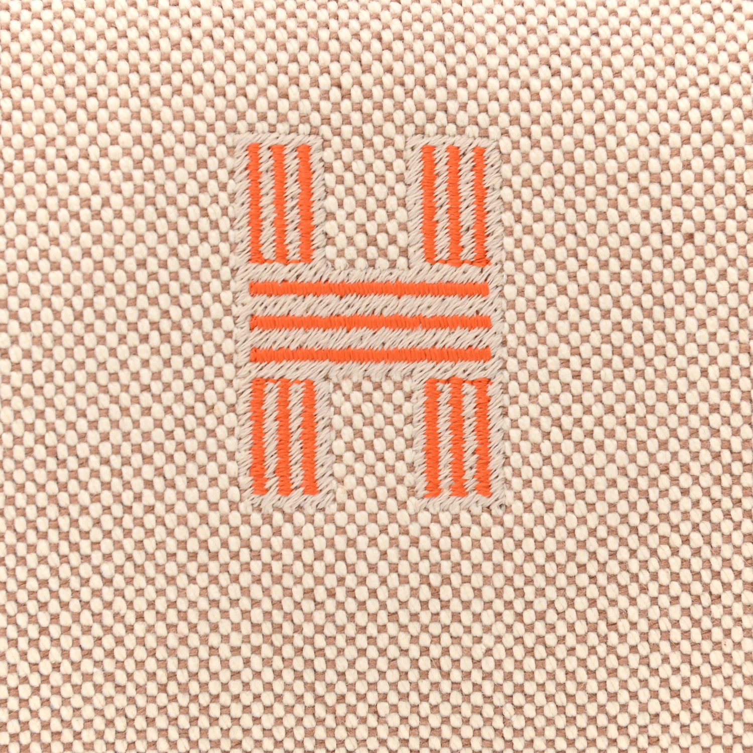 Hermes Canvas Small Bride-A-Brac Pouch Natural Orange 7 of 9