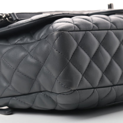 Chanel Lambskin Quilted Jumbo Multi Flap Bag Dark Grey 7 of 11