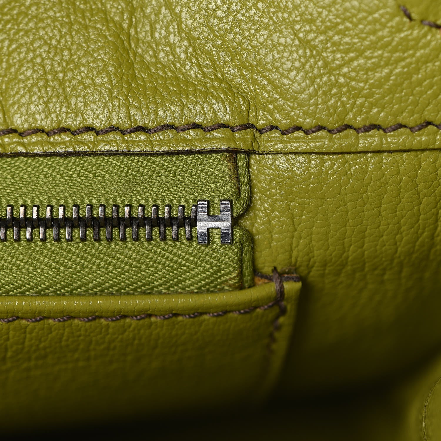 Hermes Togo Birkin 30 Vert Anis 14 of 44