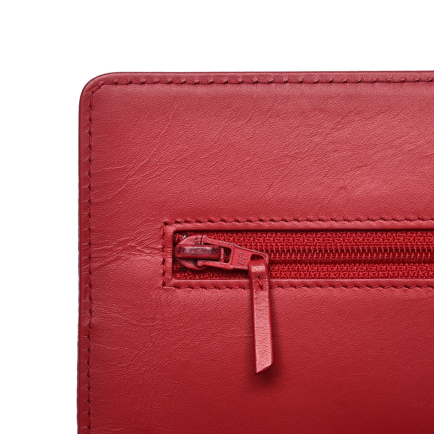 Chanel Caviar Timeless CC Wallet On Chain WOC Dark Pink 8 of 14