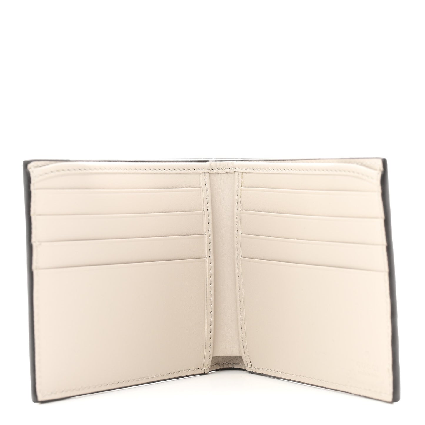 Guccissima Mirror Effect Bi-Fold Wallet Moon Silver Sphinx