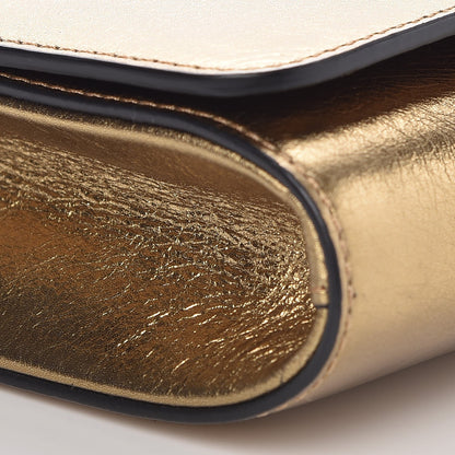 Versace Metallic Calfskin Palazzo Chain Evening Bag Gold 10 of 11