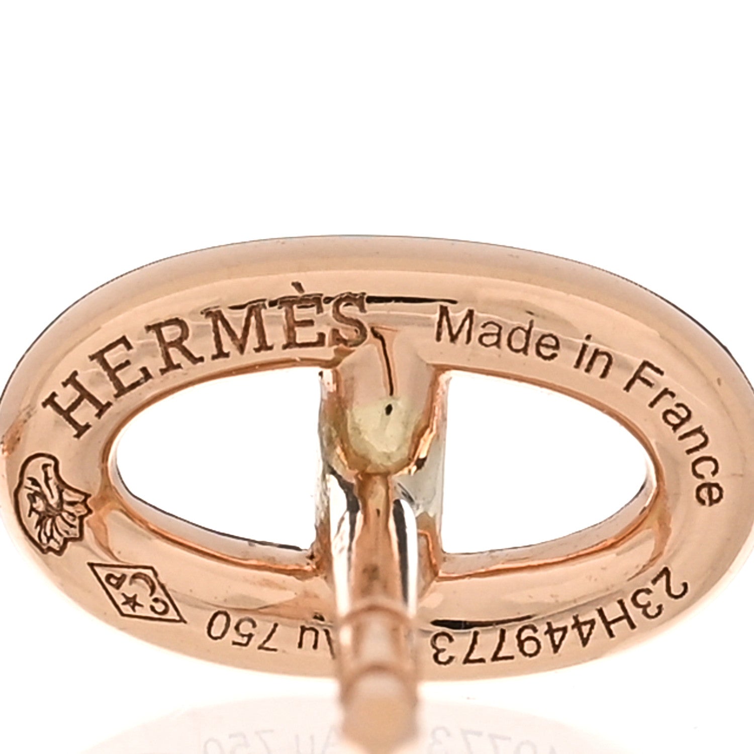 Hermes 18K Rose Gold TPM Farandole Stud Earrings 4 of 5