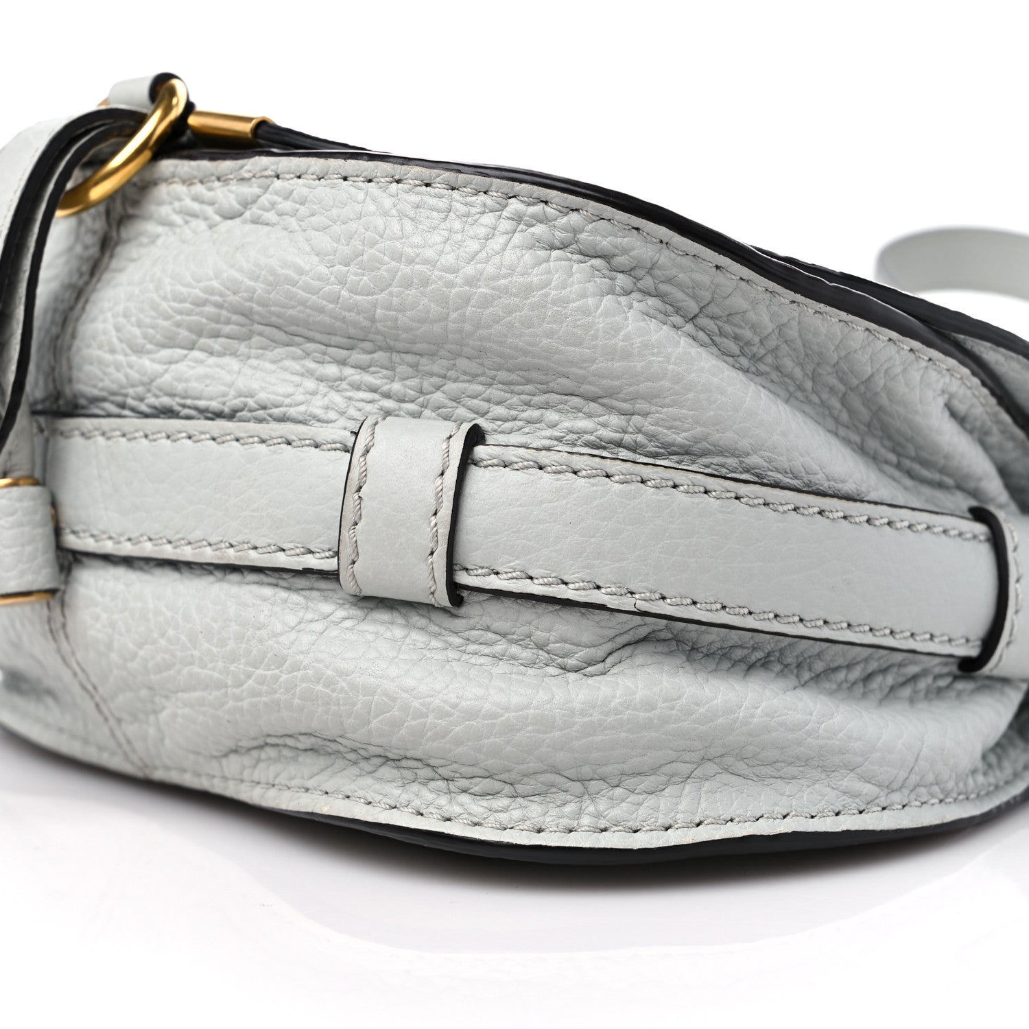 Chloe Calfskin Mini Marcie Round Crossbody Bag Faded Blue 8 of 11