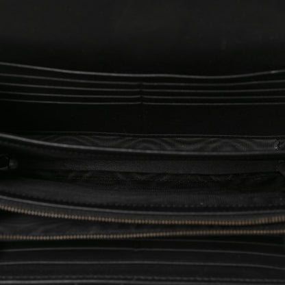 Gucci Velvet Matelasse GG Marmont Chain Wallet Black 5 of 7