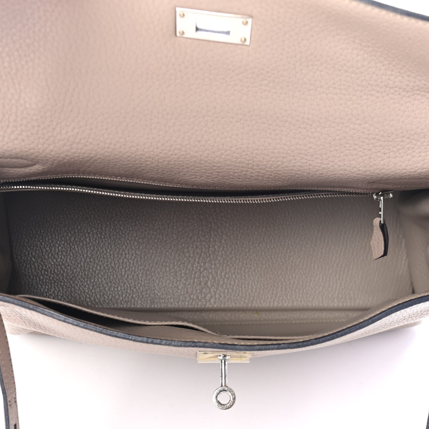 Hermes Taurillon Clemence Kelly Retourne 32 Gris Tourterelle 4 of 8
