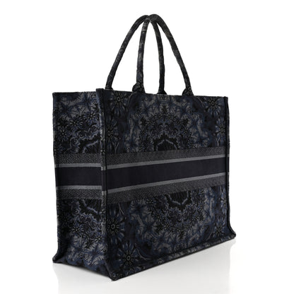 Christian Dior Canvas Embroidered Large KaleiDioroscopic Book Tote Blue 3 of 10