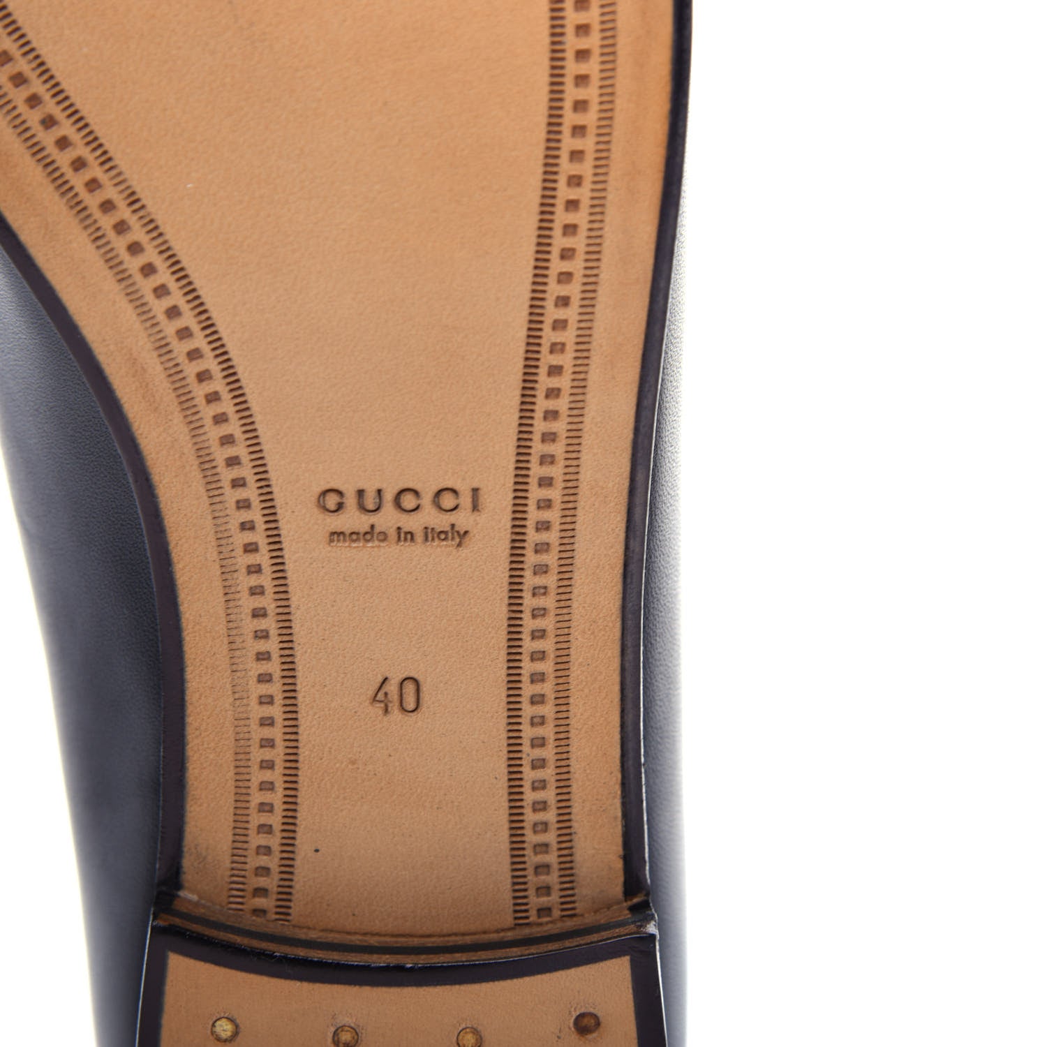 Gucci Calfskin Womens Jordaan Loafers 40 Black 9 of 11