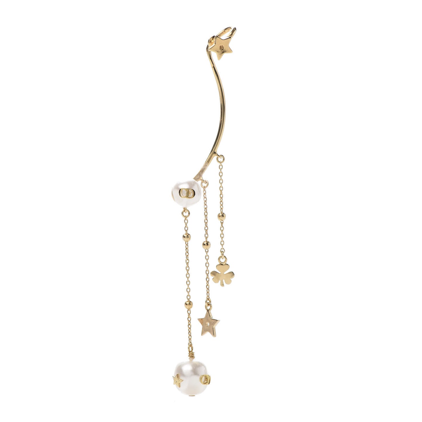Pearl Shiny-D Earring Gold