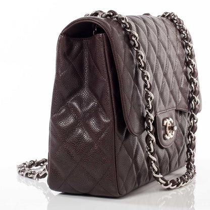 Chanel Caviar Jumbo Flap Dark Brown 3 of 10