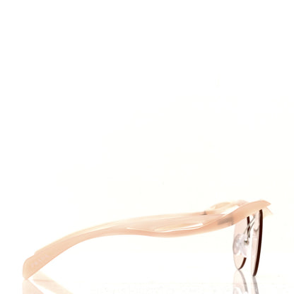 Prada Metal Runway Sculpted Sunglasses Peach 4 of 8