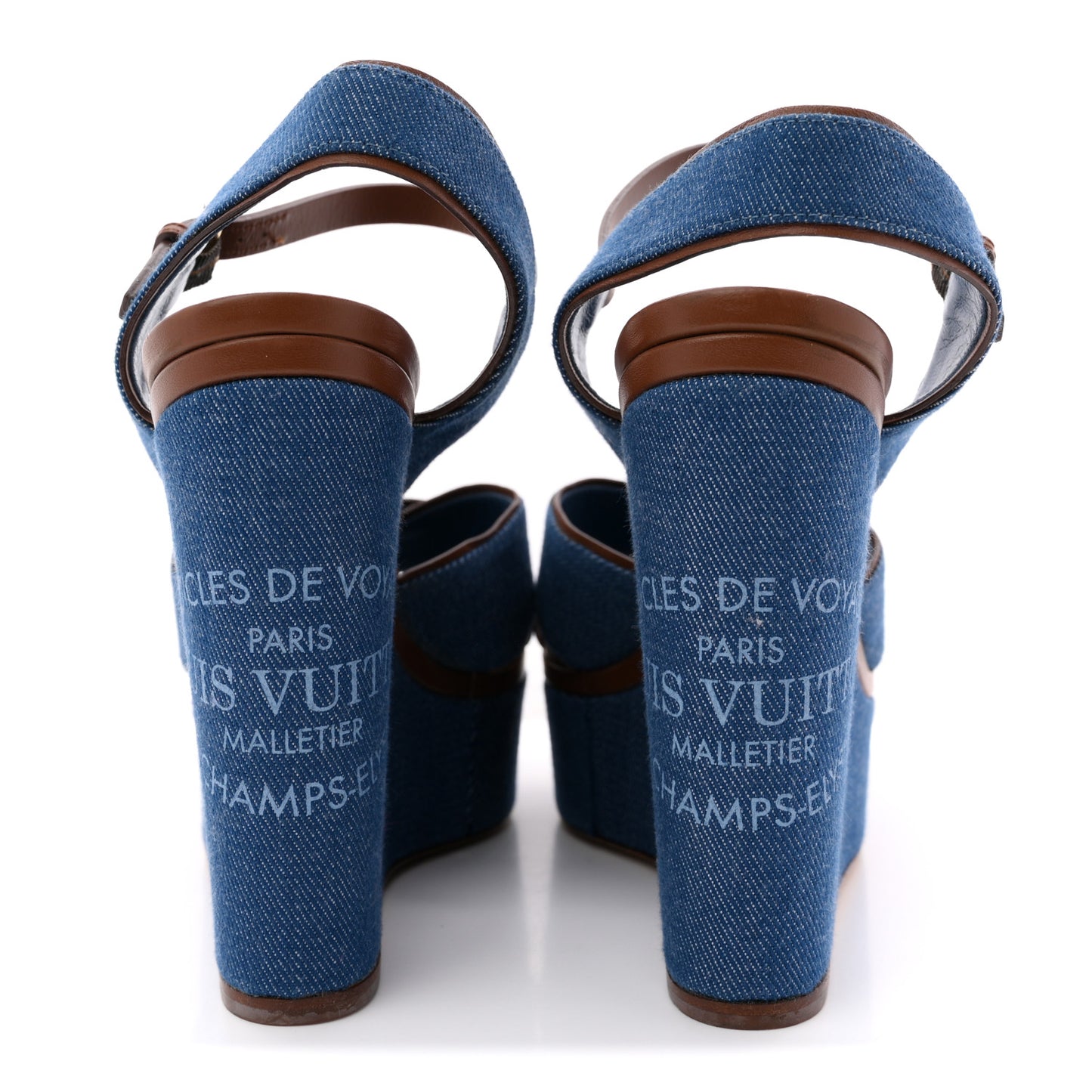 Denim Articles de Voyage Wedges 37.5 Blue