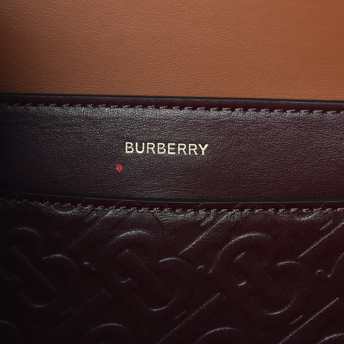 Calfskin Embossed Monogram Small Belt Bag Oxblood