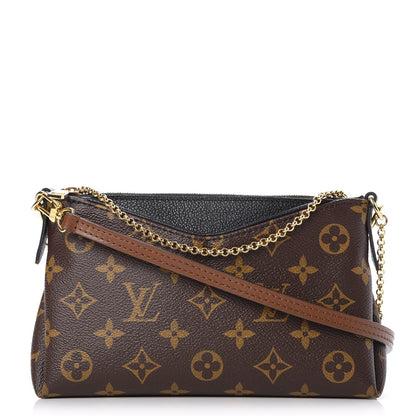 Louis Vuitton Monogram Pallas Clutch Black 1 of 8