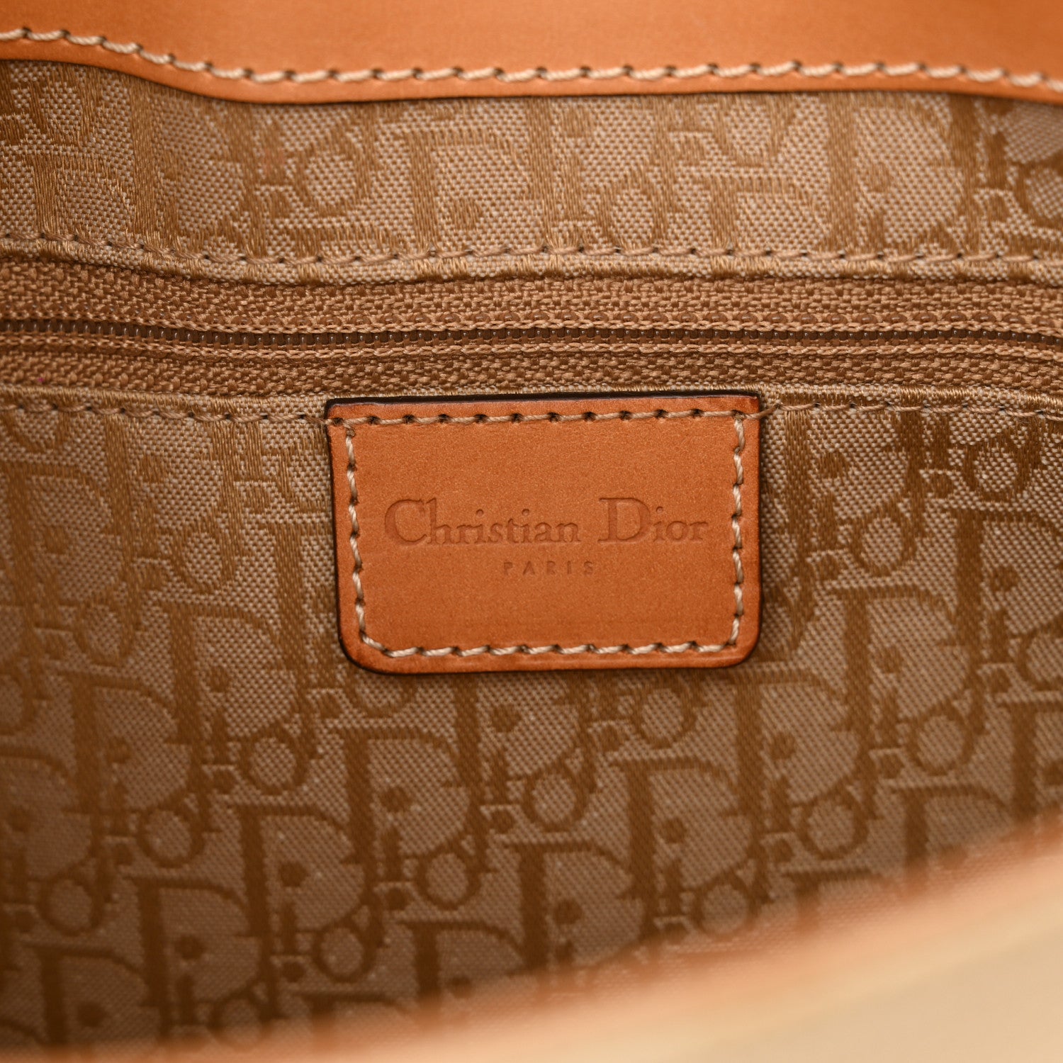 Christian Dior Canvas Street Chic Large Columbus Ave Beige 6 of 16