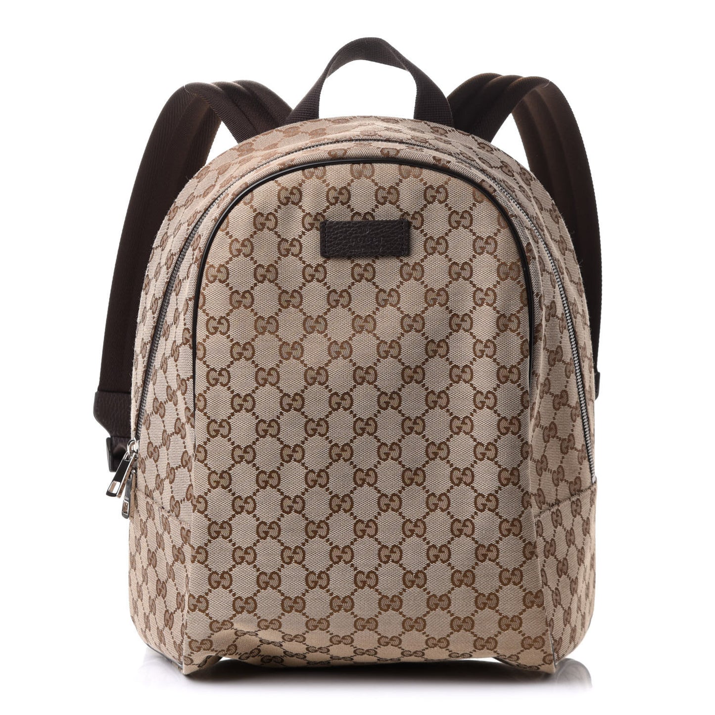 GG Monogram Travel Backpack Dark Brown