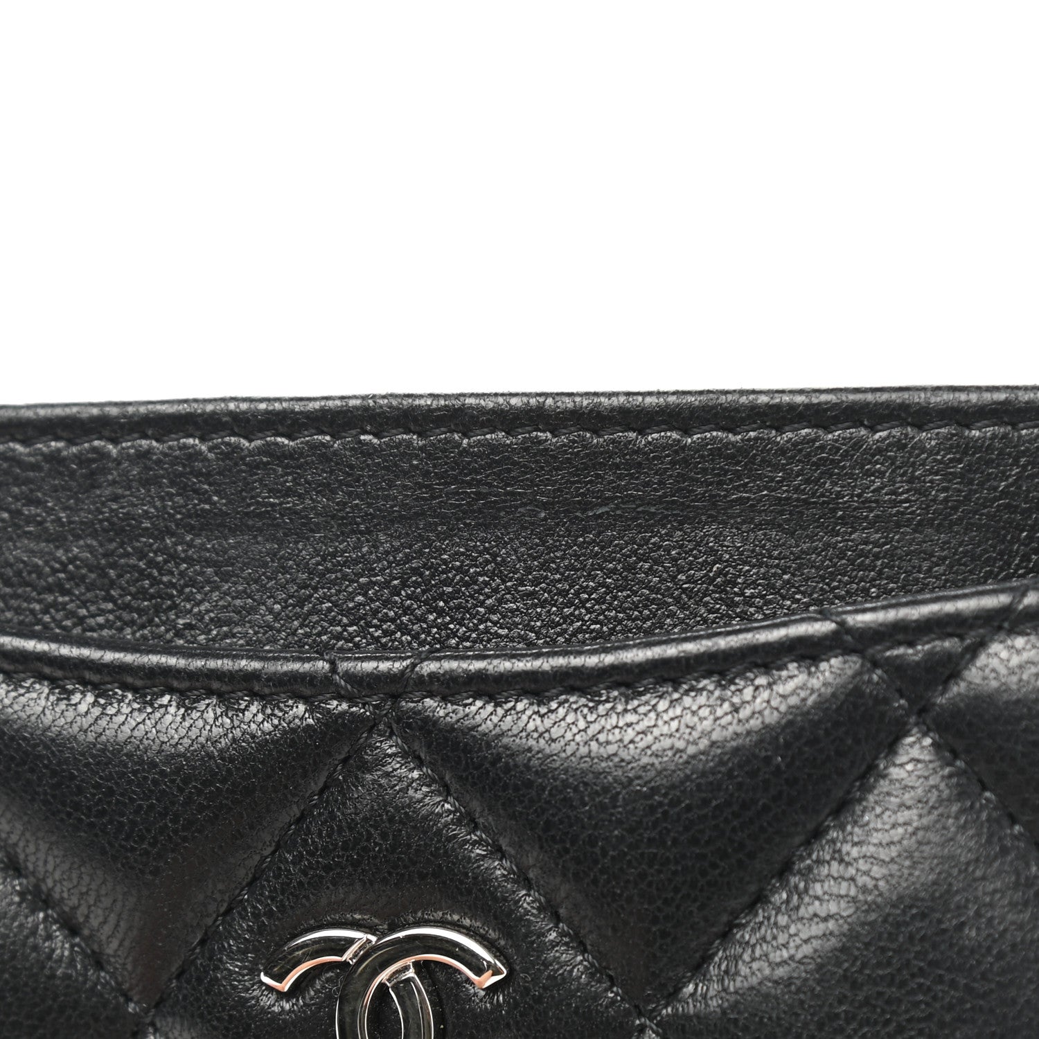 Chanel Lambskin Quilted Card Holder Black 9 of 9