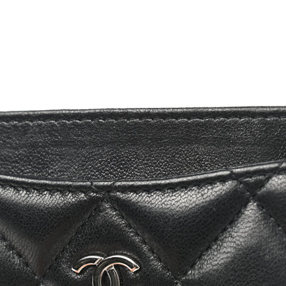 Chanel Lambskin Quilted Card Holder Black 9 of 9