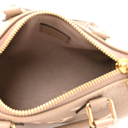 Louis Vuitton Empreinte Monogram Giant Nano Speedy Creme Beige 5 of 11