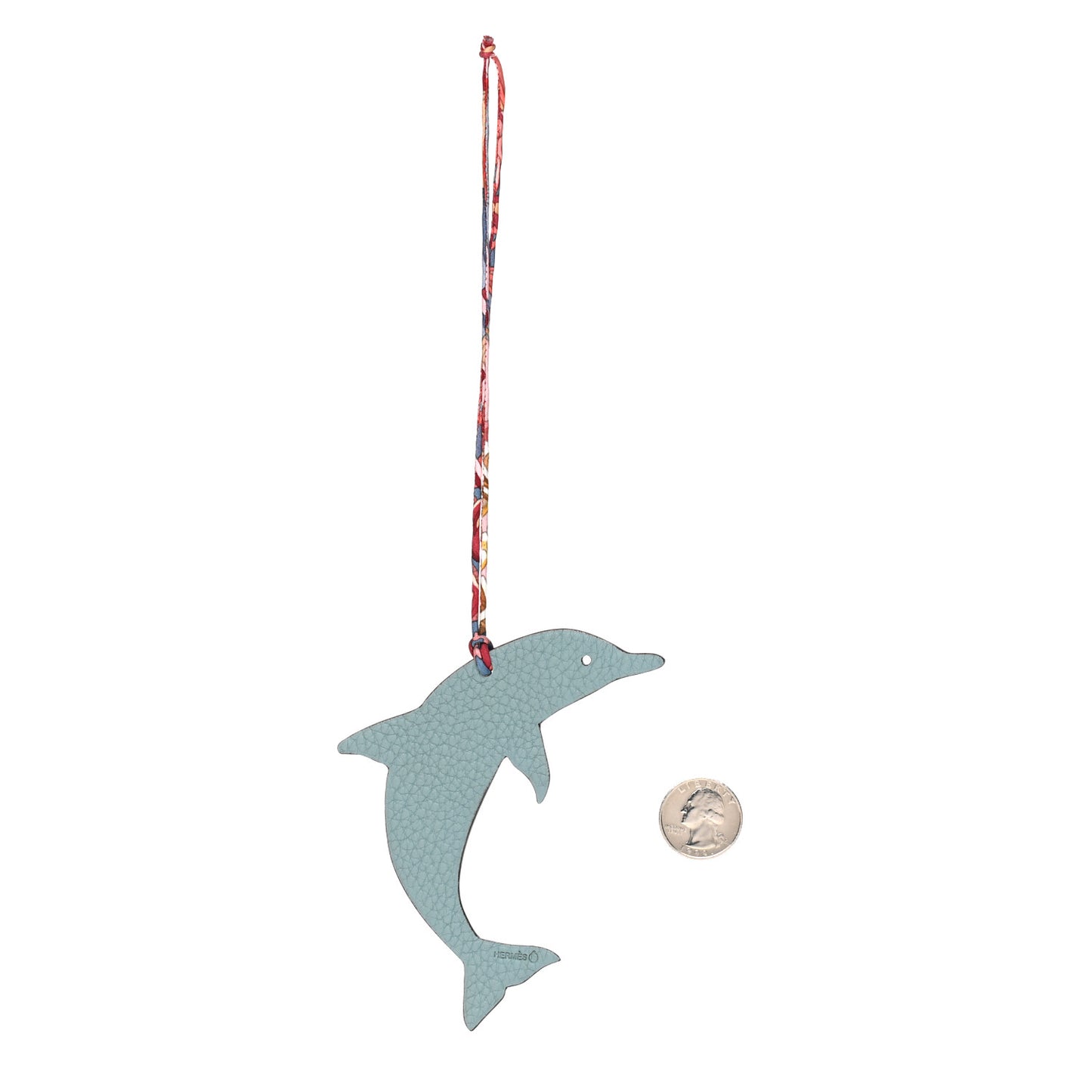 Togo Epsom Petit H Dolphin Bag Charm Ciel