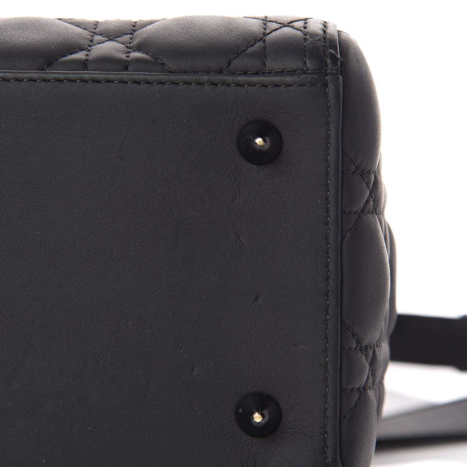 Christian Dior Ultra Matte Calfskin Cannage Medium Lady Dior Black 11 of 11
