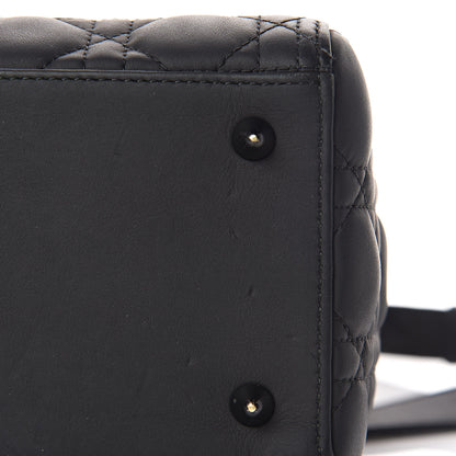 Christian Dior Ultra Matte Calfskin Cannage Medium Lady Dior Black 11 of 11